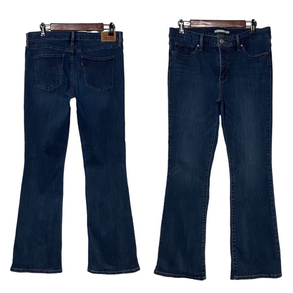 Levi’s 315 Shaping Boot Cut Dark Wash Jeans Blue - Picture 16 of 16